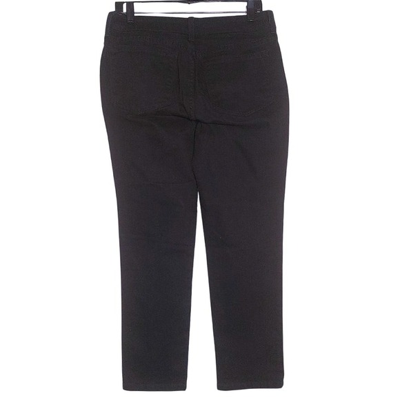 NYDJ Women's High Rise Stretch Straight Leg Ankle Jeans Black Size 12 EUC - Picture 7 of 12